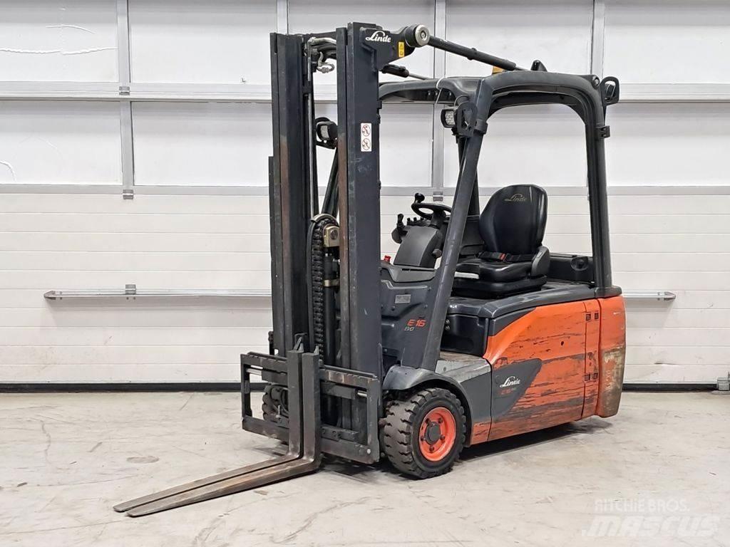 Linde E16L-02 Електрически вилични кари-повдигачи