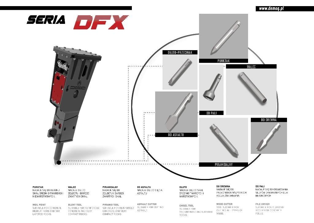  DEMOQ DFX5000 Чукове/Раздробители
