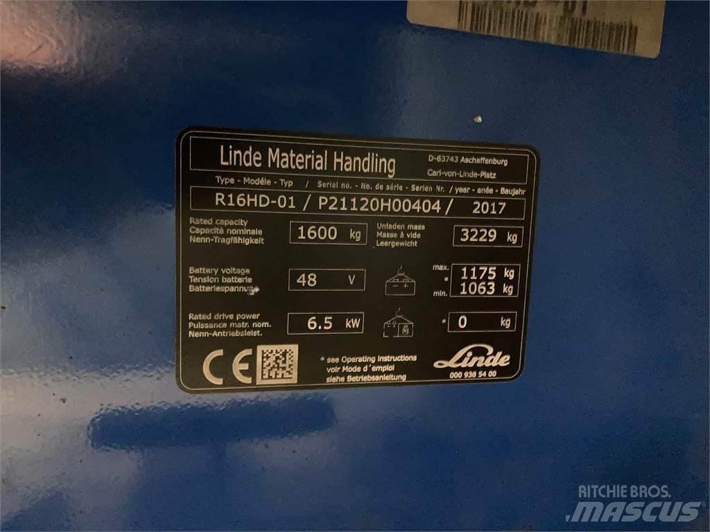 Linde R16HD Ретрак/ Високоповдигач с изместване на вилката напред