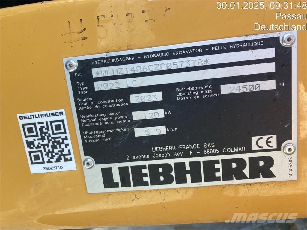 Liebherr R922 Верижен екскаватор