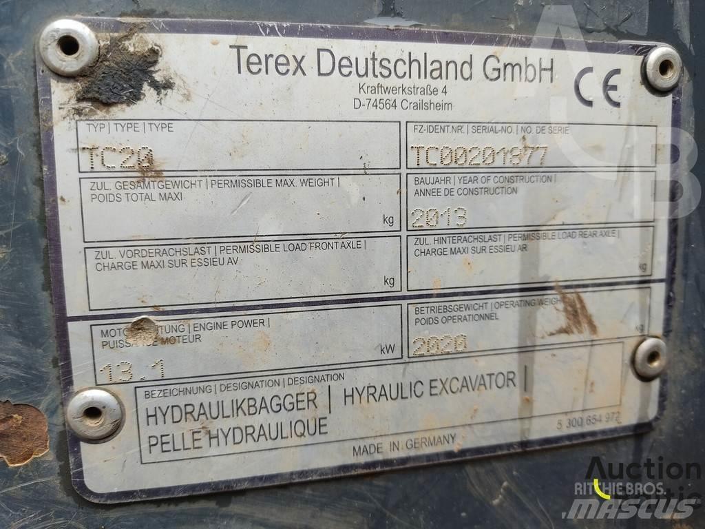 Terex TC 20 Мини екскаватори < 7 т