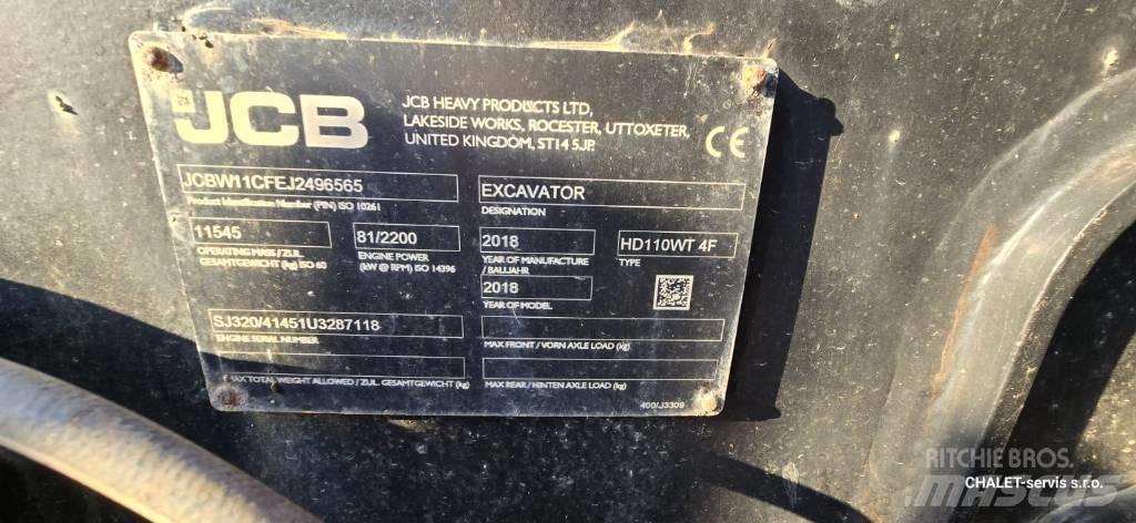 JCB 110 W Hydradig Колесни екскаватори