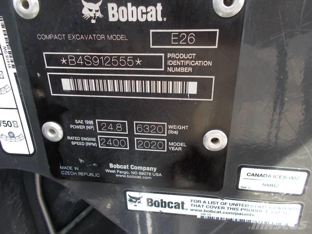 Bobcat E26GM Мини екскаватори < 7 т