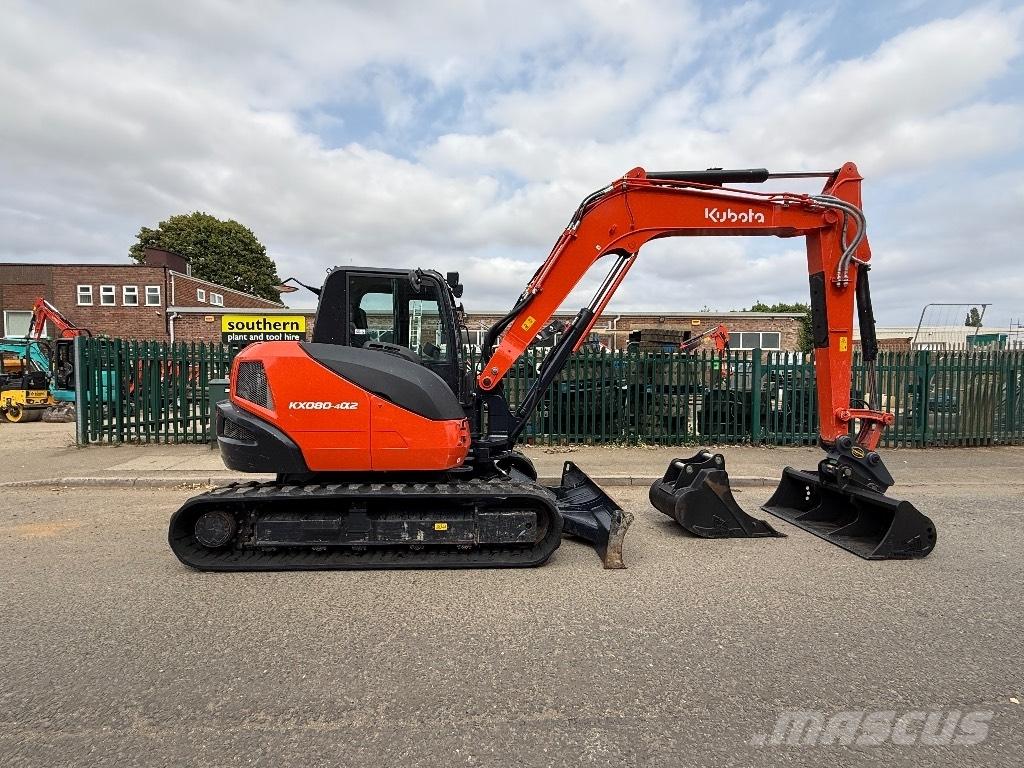 Kubota KX 080-4 Средни екскаватори 7т - 12т