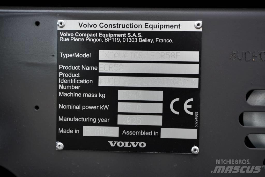 Volvo ECR 58 F Мини екскаватори < 7 т