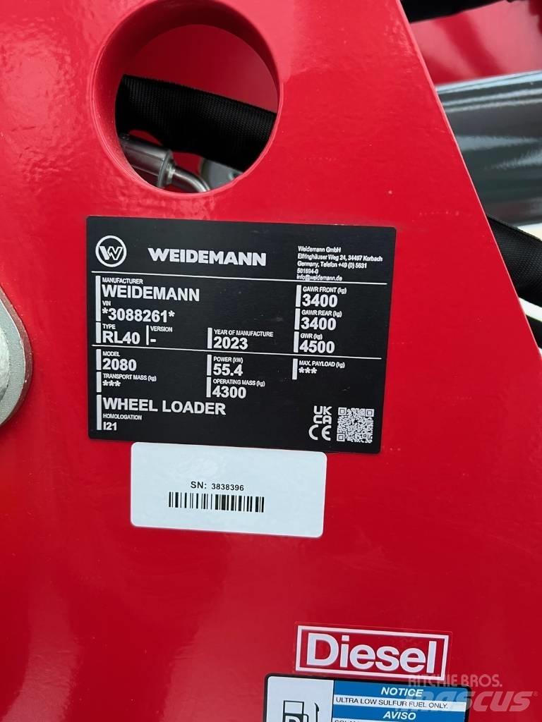 Weidemann 2080 Колесни товарачи