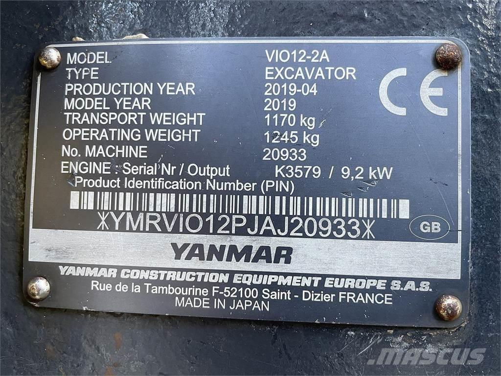 Yanmar VIO12 Колесни екскаватори