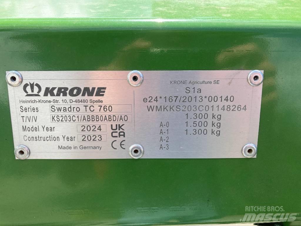Krone Swadro TC 760 Уиндроуърс/Косачки за сено и др.
