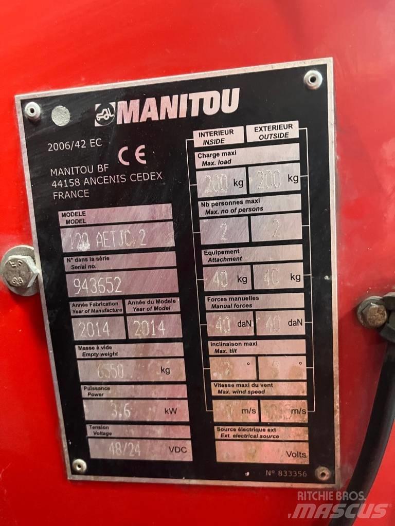 Manitou 120 AET JC Съчленени стрелови подемници