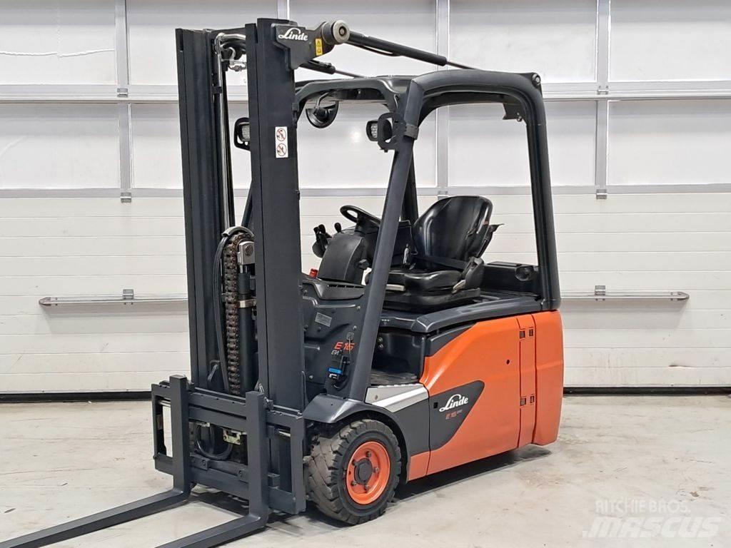 Linde E16-02 Електрически вилични кари-повдигачи