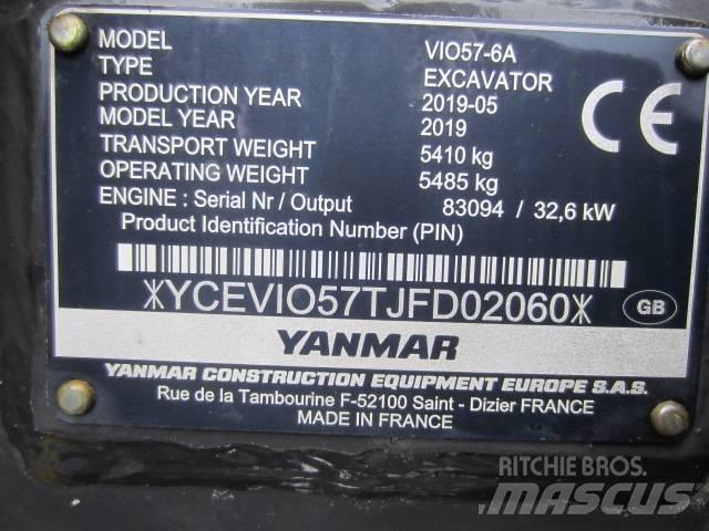 Yanmar Vio 57 Мини екскаватори < 7 т