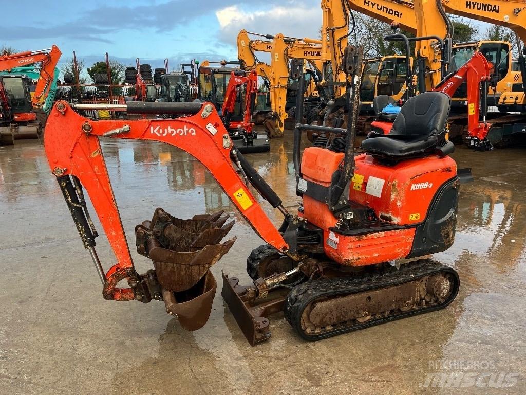 Kubota K 008-3 Мини екскаватори < 7 т