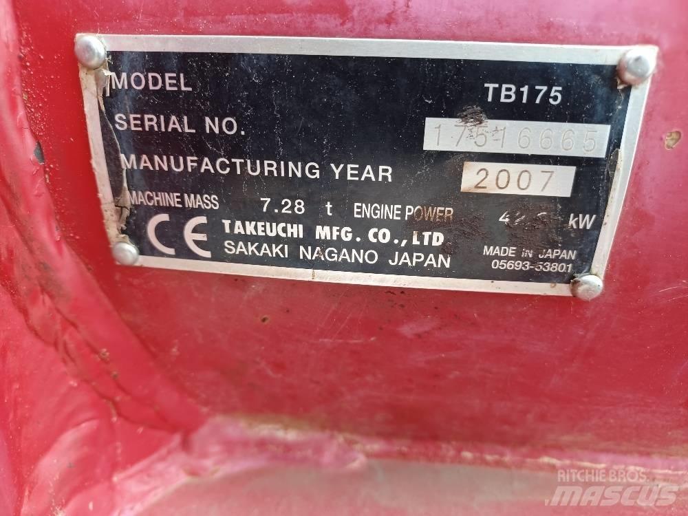 Takeuchi TB175 Средни екскаватори 7т - 12т
