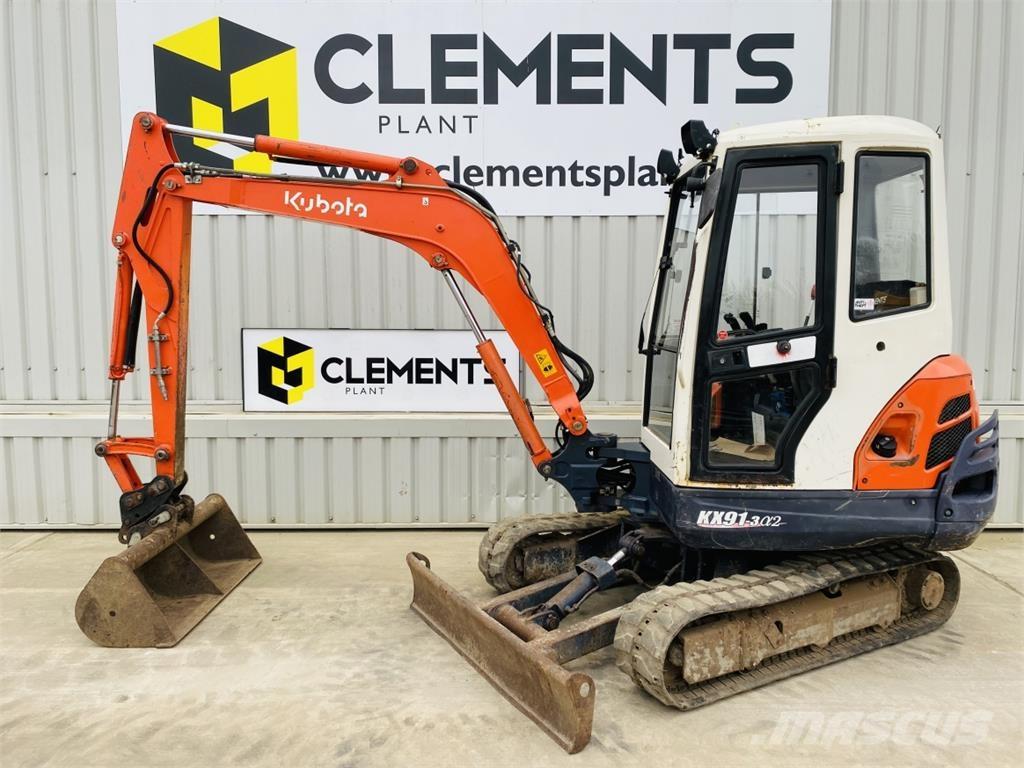 Kubota KX91-3a2 Мини екскаватори < 7 т