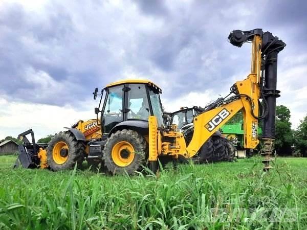 JCB 4CX +Piling Master Товарач със заден ексватор