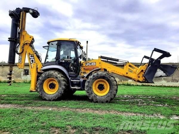 JCB 4CX +Piling Master Товарач със заден ексватор