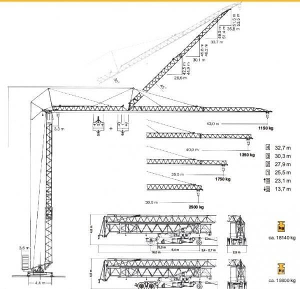 Liebherr 63 K Мачтови кранове