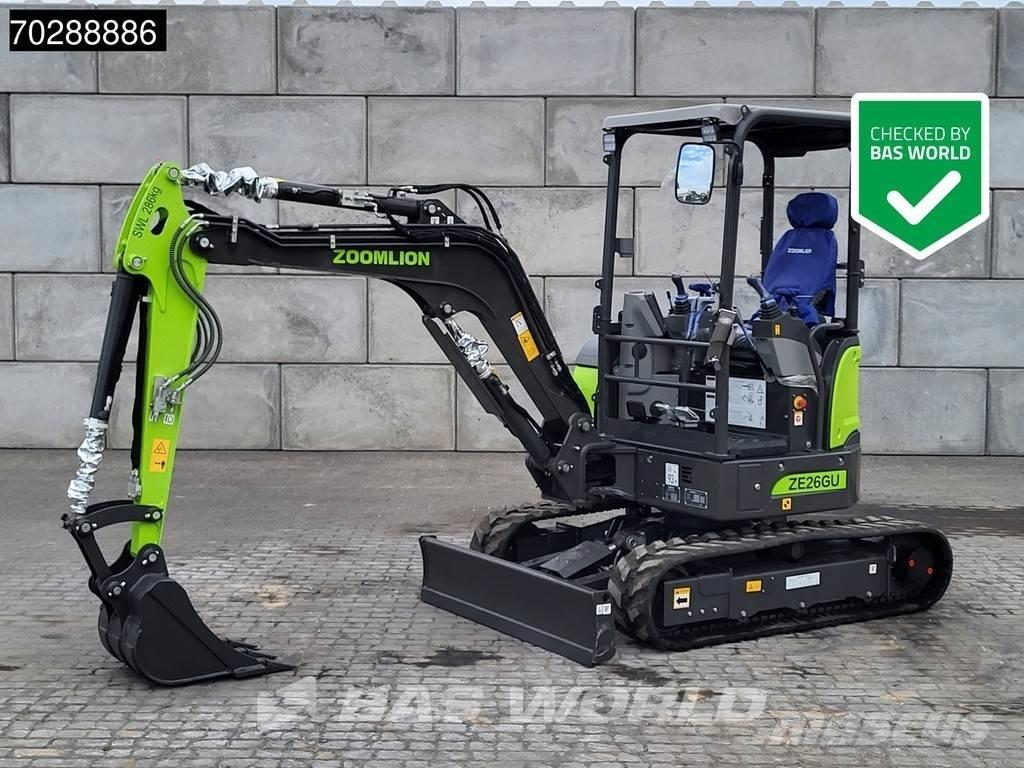 Zoomlion ZE26 GU Мини екскаватори < 7 т