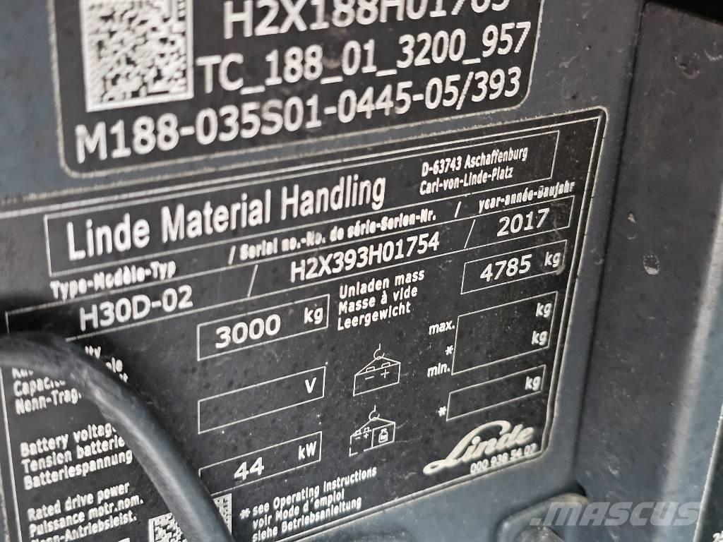Linde H30D-02 Дизелови камиони