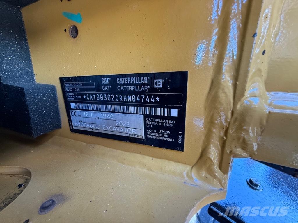 CAT 302 CR Мини екскаватори < 7 т