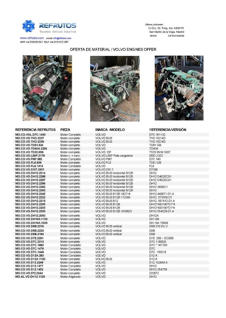 Volvo D9 B Двигатели