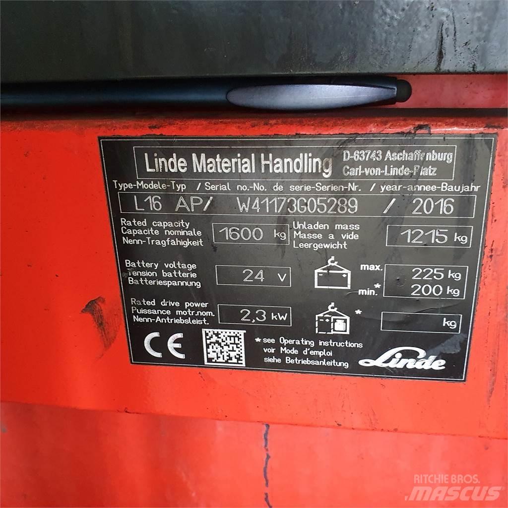 Linde L16AP Колички високоповдигачи с теглич