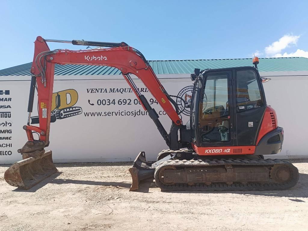 Kubota KX 080-4 Средни екскаватори 7т - 12т
