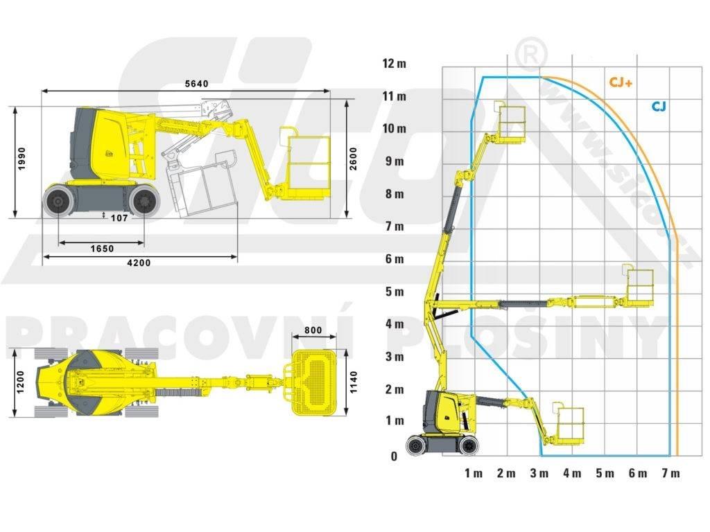 Haulotte HA 12 CJ+ Съчленени стрелови подемници