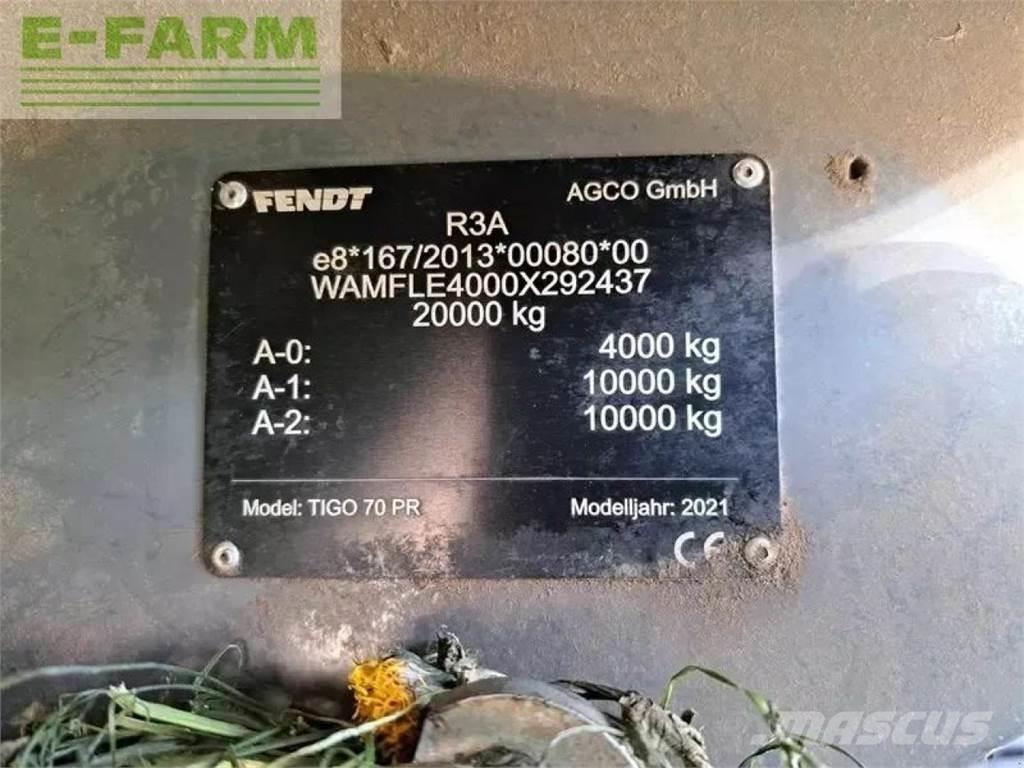 Fendt tigo 70 pr Други полуремаркета
