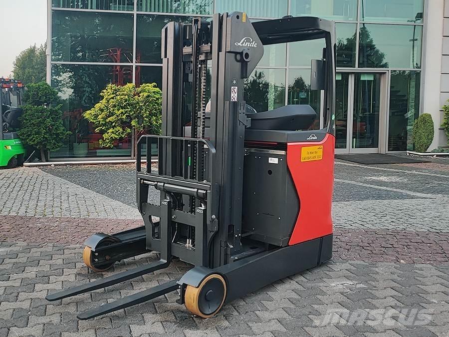 Linde R14-01 Ретрак/ Високоповдигач с изместване на вилката напред