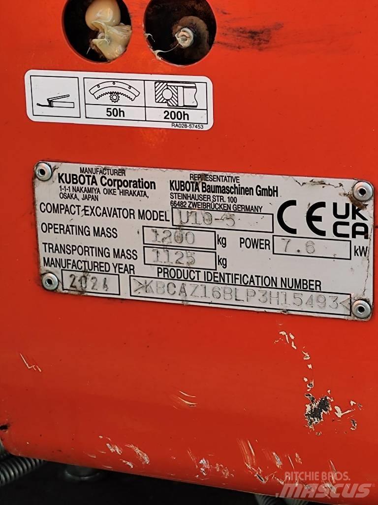 Kubota U 10 Мини екскаватори < 7 т
