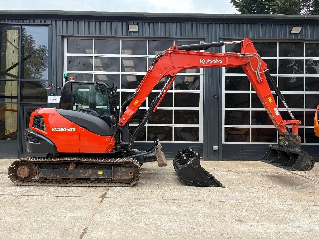 Kubota KX 080 Средни екскаватори 7т - 12т