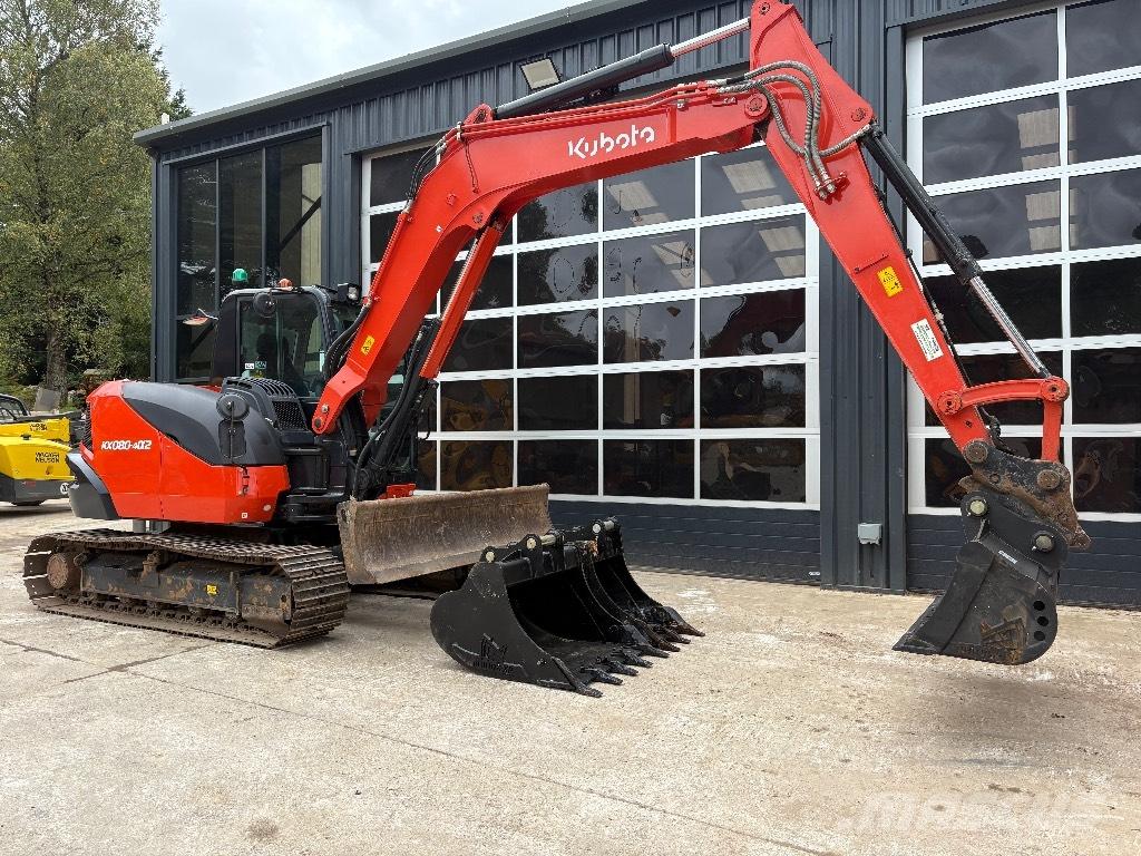 Kubota KX 080 Средни екскаватори 7т - 12т