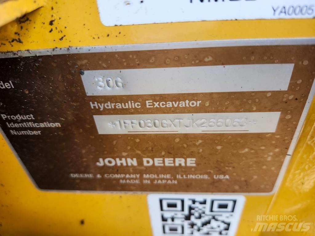 DEERE 30G Мини екскаватори < 7 т