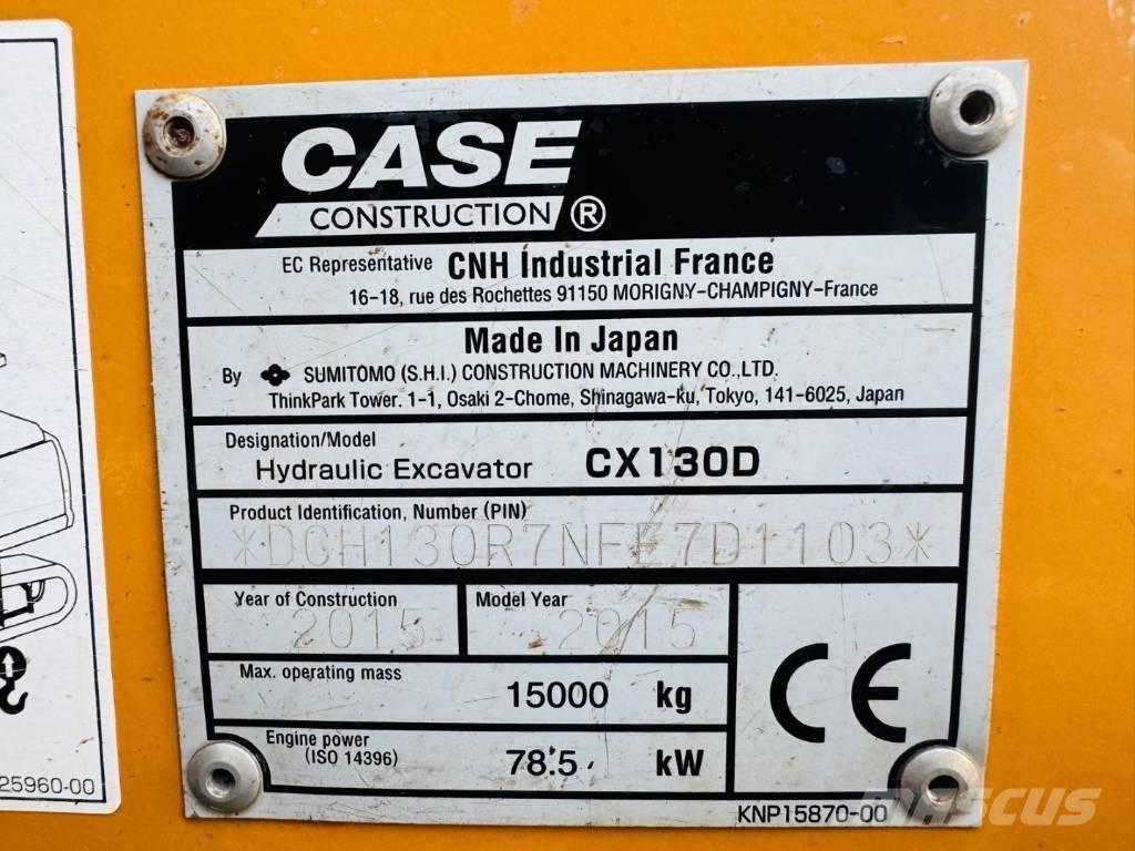 CASE CX 130 D Верижен екскаватор