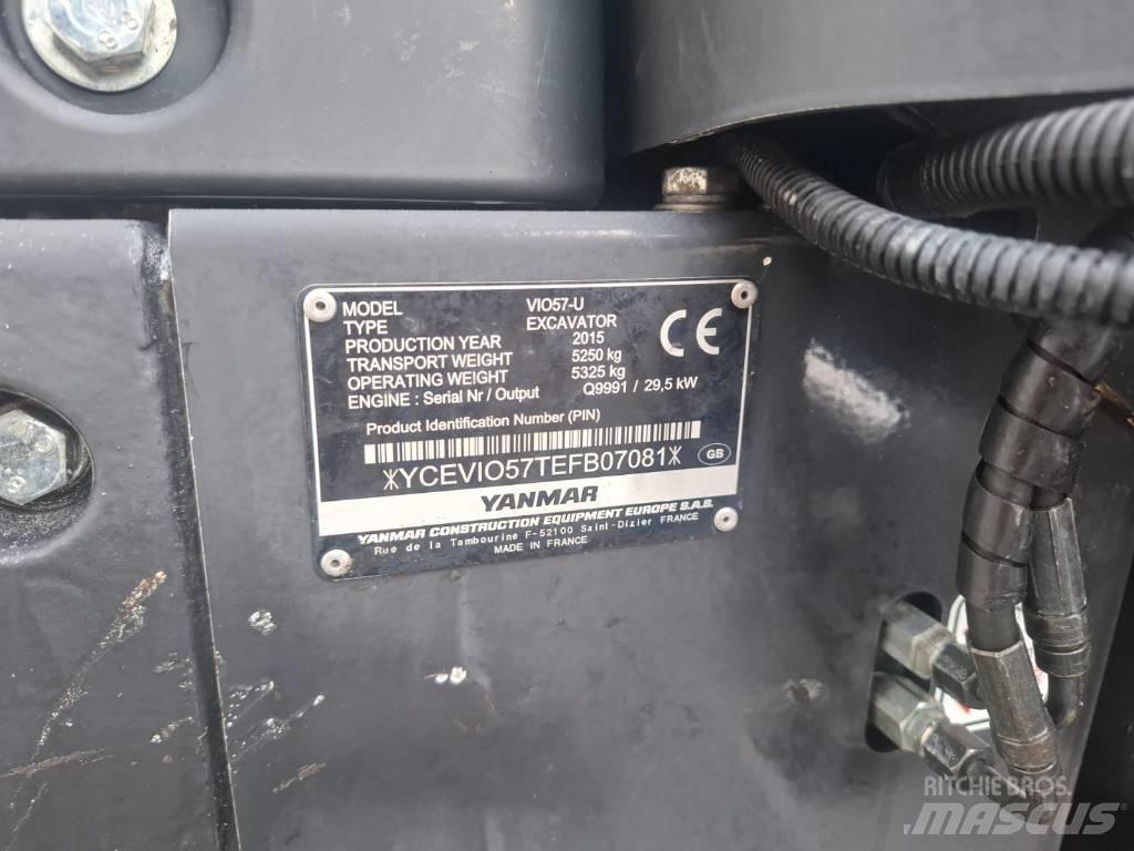 Yanmar Vio 57-U Мини екскаватори < 7 т