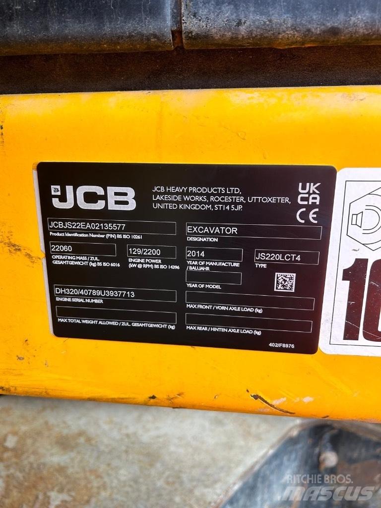 JCB JS 220 LC Верижен екскаватор
