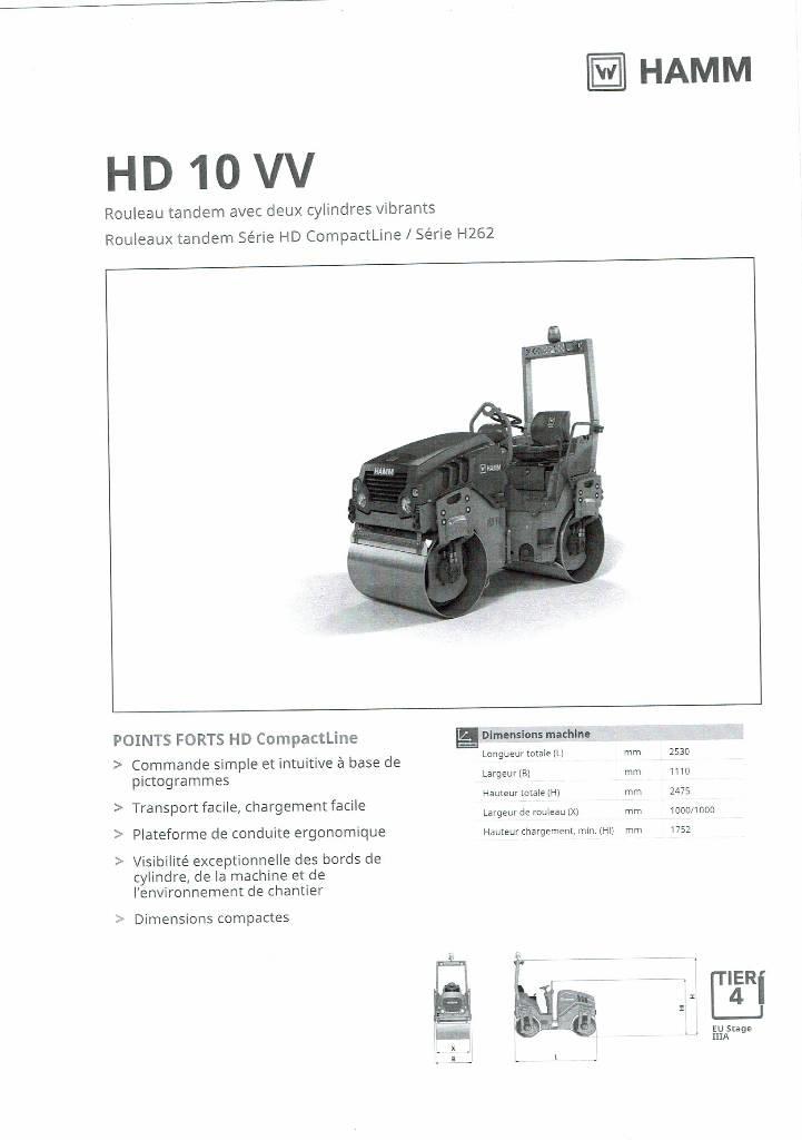 Hamm HD 10 VV Двойни барабанни ролки
