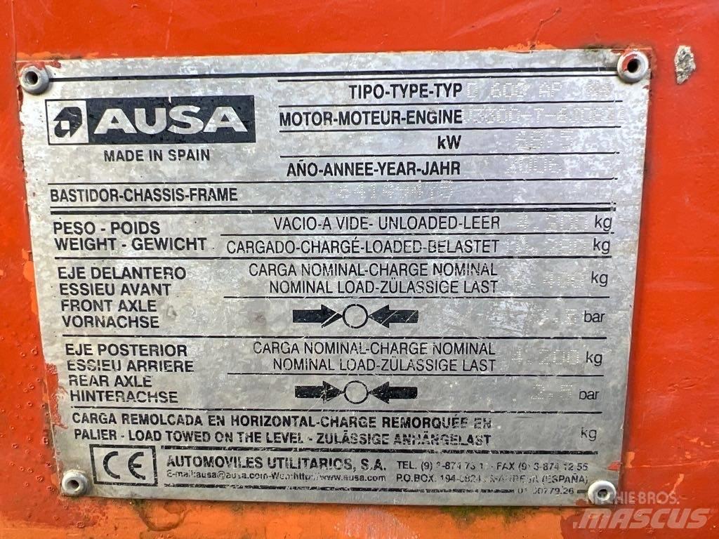 Ausa D600 AP Странични самосвали