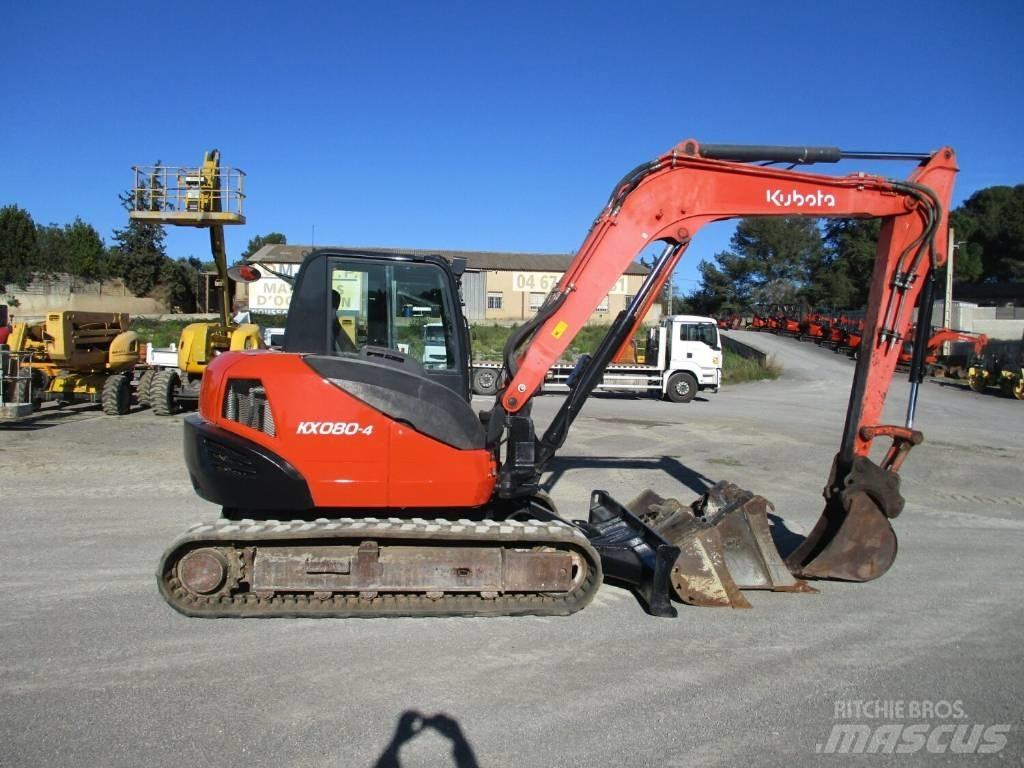 Kubota KX 080-4 Средни екскаватори 7т - 12т