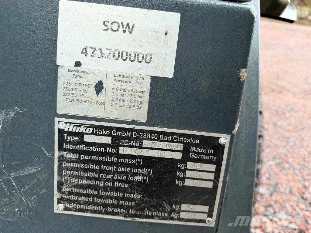 Hako Citymaster 1600 Автоматични метачки с четки