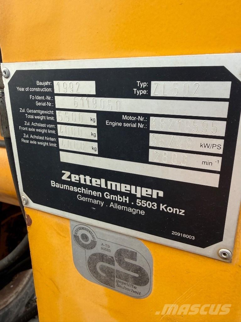 Zettelmeyer ZL 502 Колесни товарачи