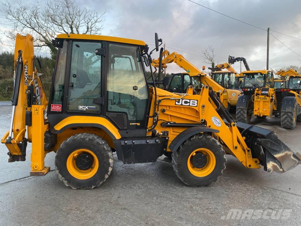JCB 3CX Compact Товарач със заден ексватор