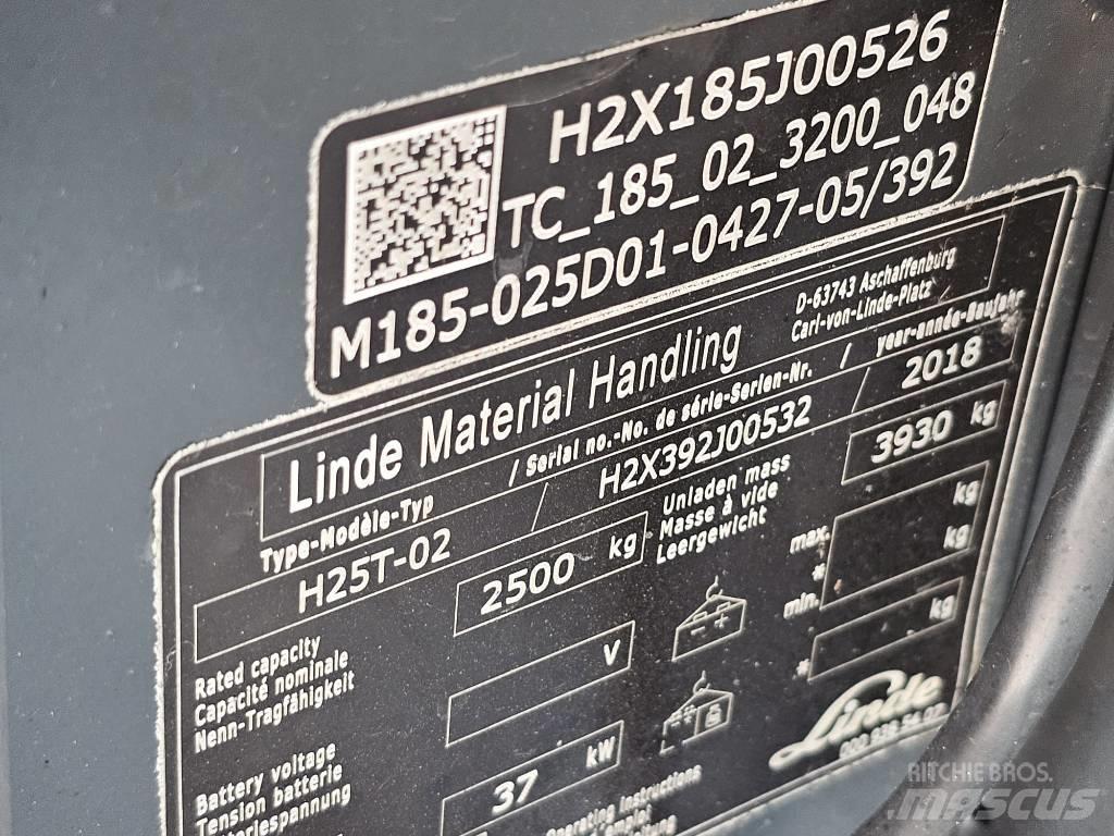 Linde H25T-02 Камиони с АГУ