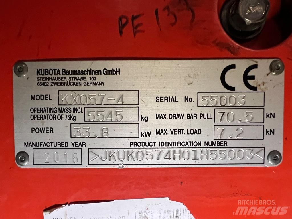 Kubota KX057 Мини екскаватори < 7 т