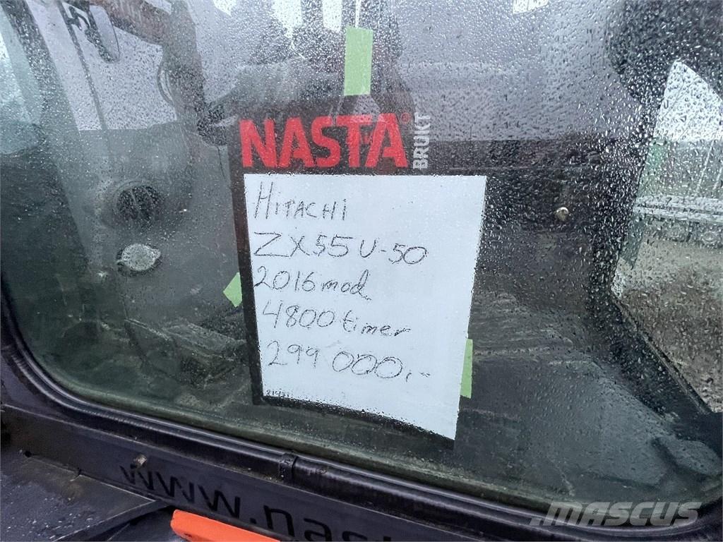 Hitachi ZX55U-5 Мини екскаватори < 7 т