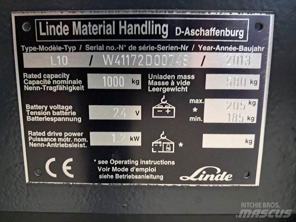 Linde L10 Колички високоповдигачи с теглич