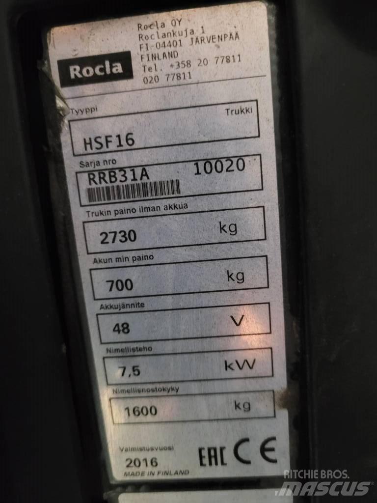 Rocla HSF16 Ретрак/ Високоповдигач с изместване на вилката напред