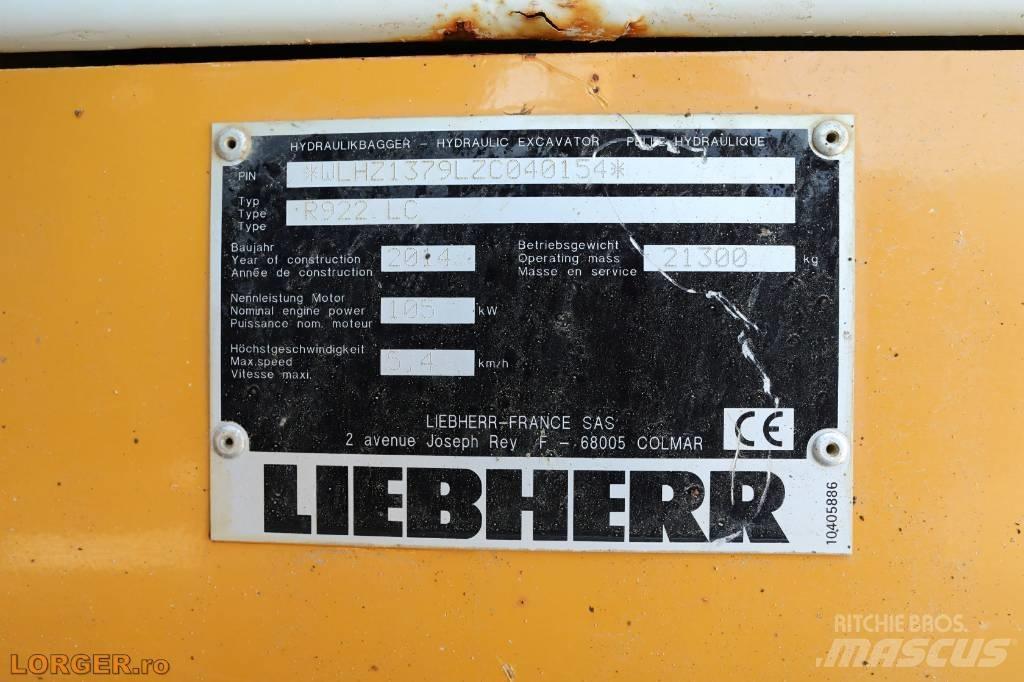 Liebherr R 922 LC Верижен екскаватор