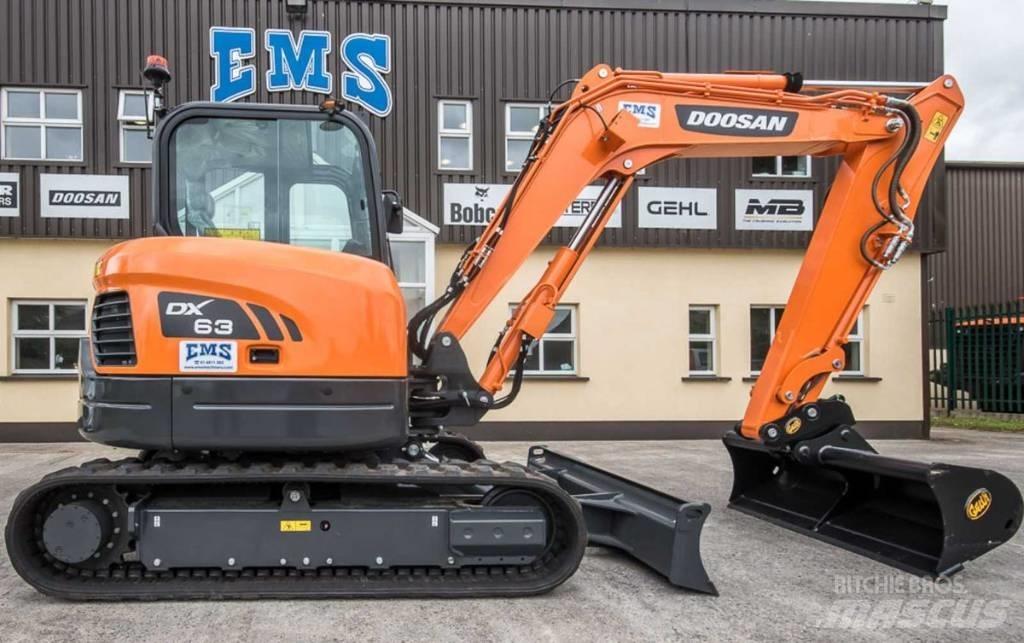 Doosan DX 63-3 Мини екскаватори < 7 т